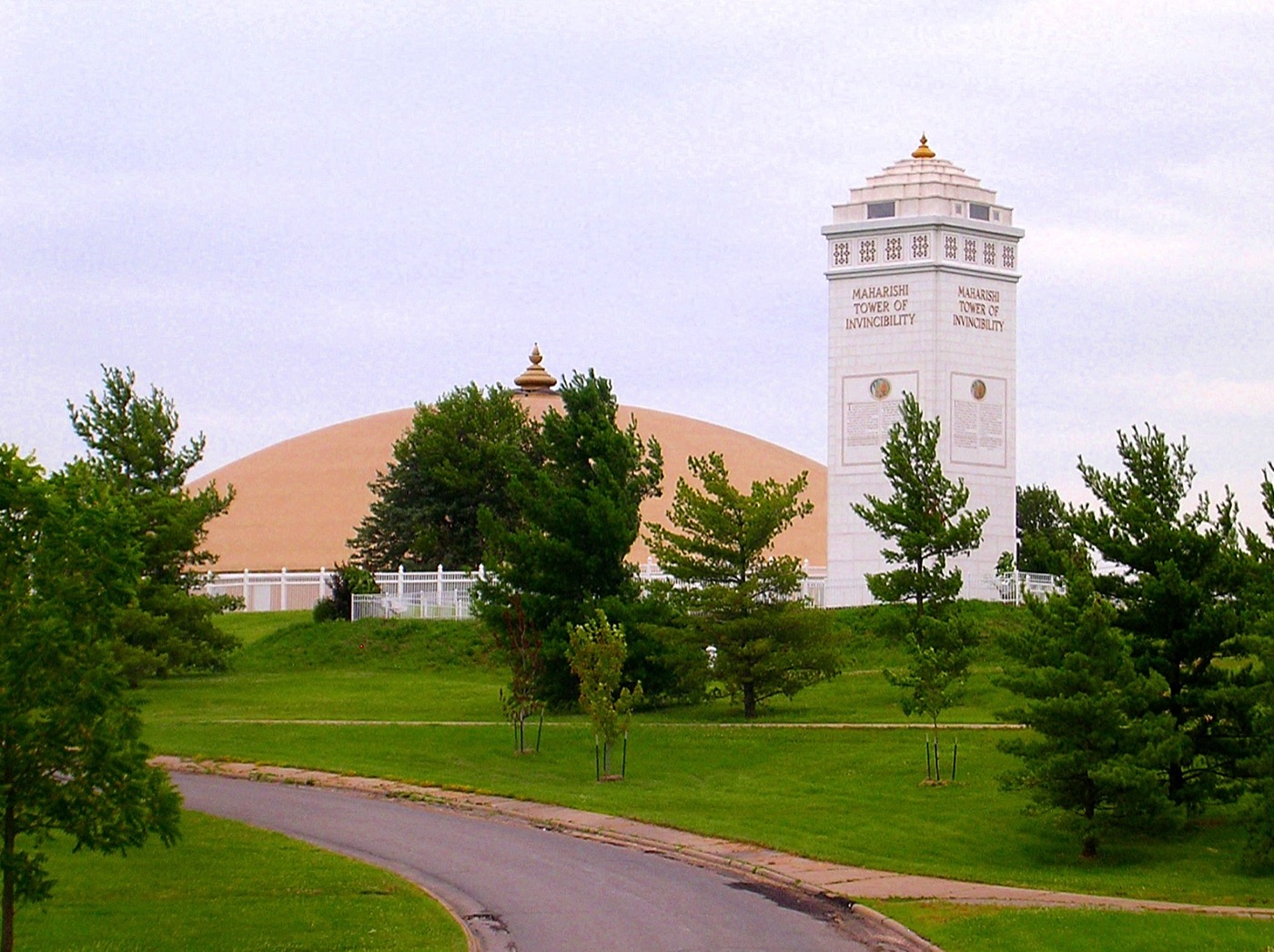 Campus van Maharishi International University in Fairfield, Iowa